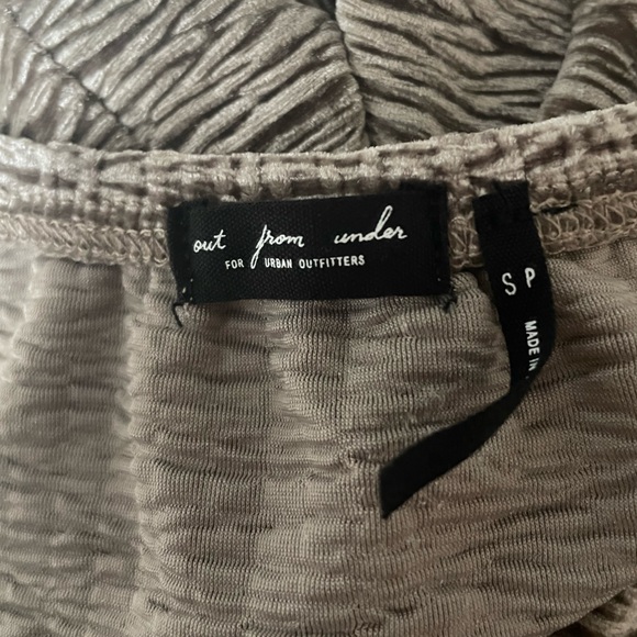 Out From Under Deep v neck velvet bodysuit in maybe color - Picture 4 of 4